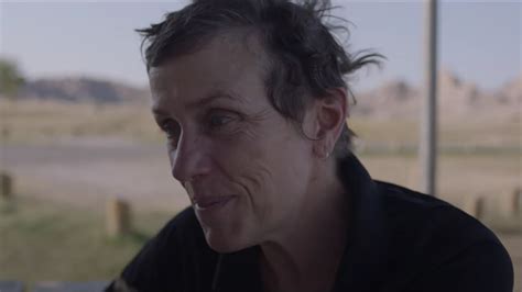 Frances McDormand Breasts, Bush Scene in Nomadland